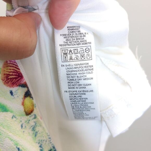 Forever 21 Exclusive Tropical High Low Back Cutout Dress S - Picture 15 of 16